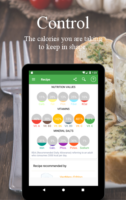 Vegetarian and vegan recipes Screenshot11