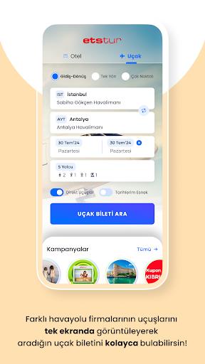 Etstur - Otel Ara, Uçak Bileti Screenshot2