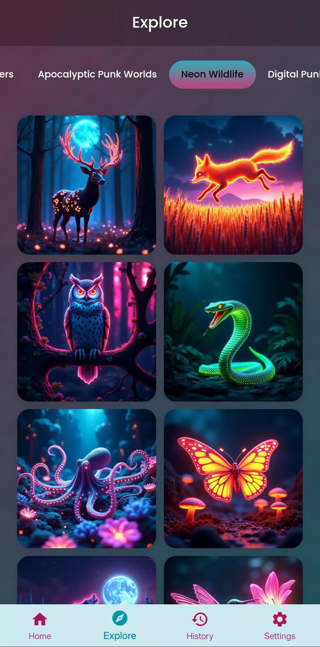Neon Art - AI Art Generator Screenshot6