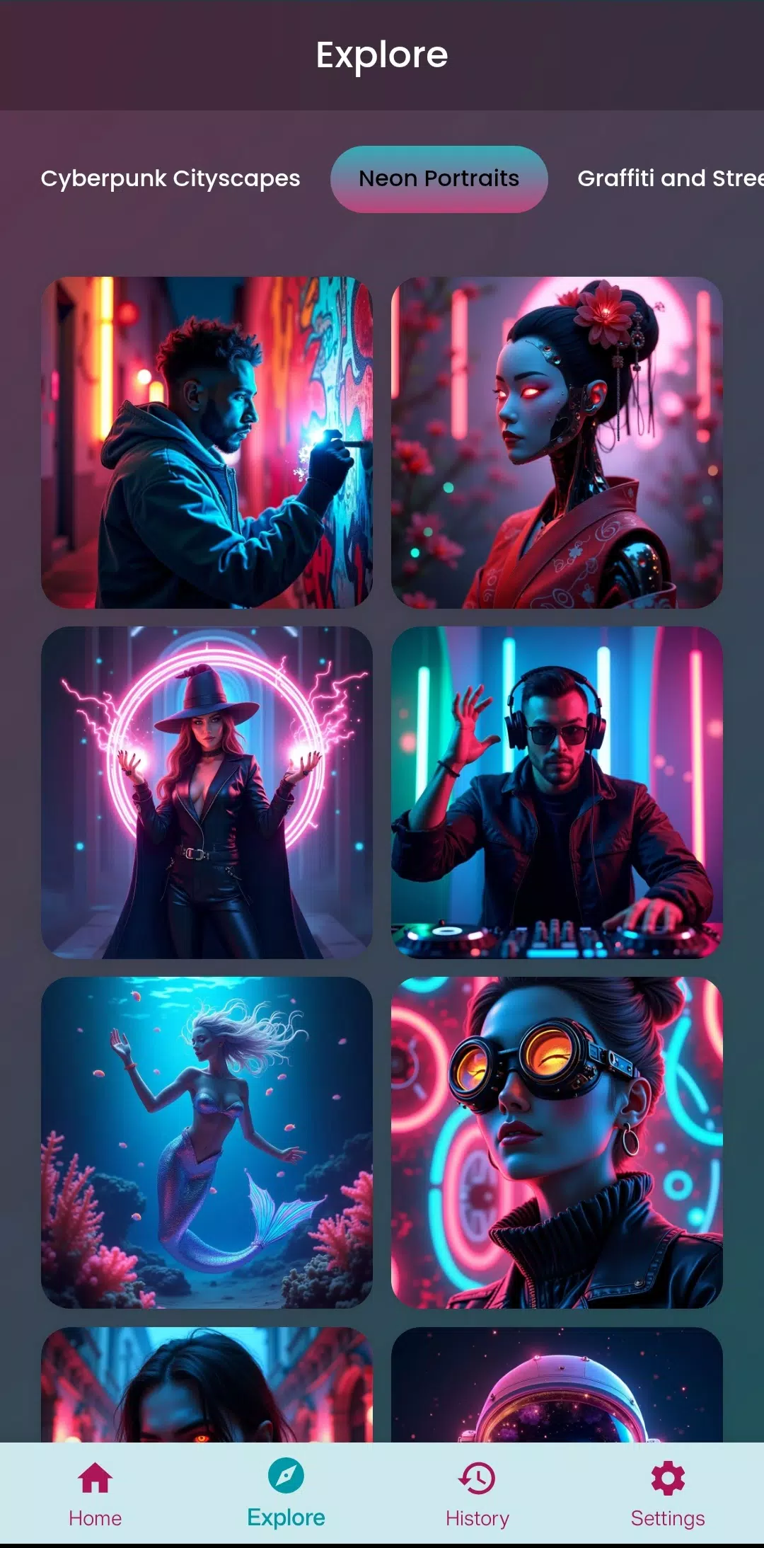 Neon Art - AI Art Generator Screenshot3