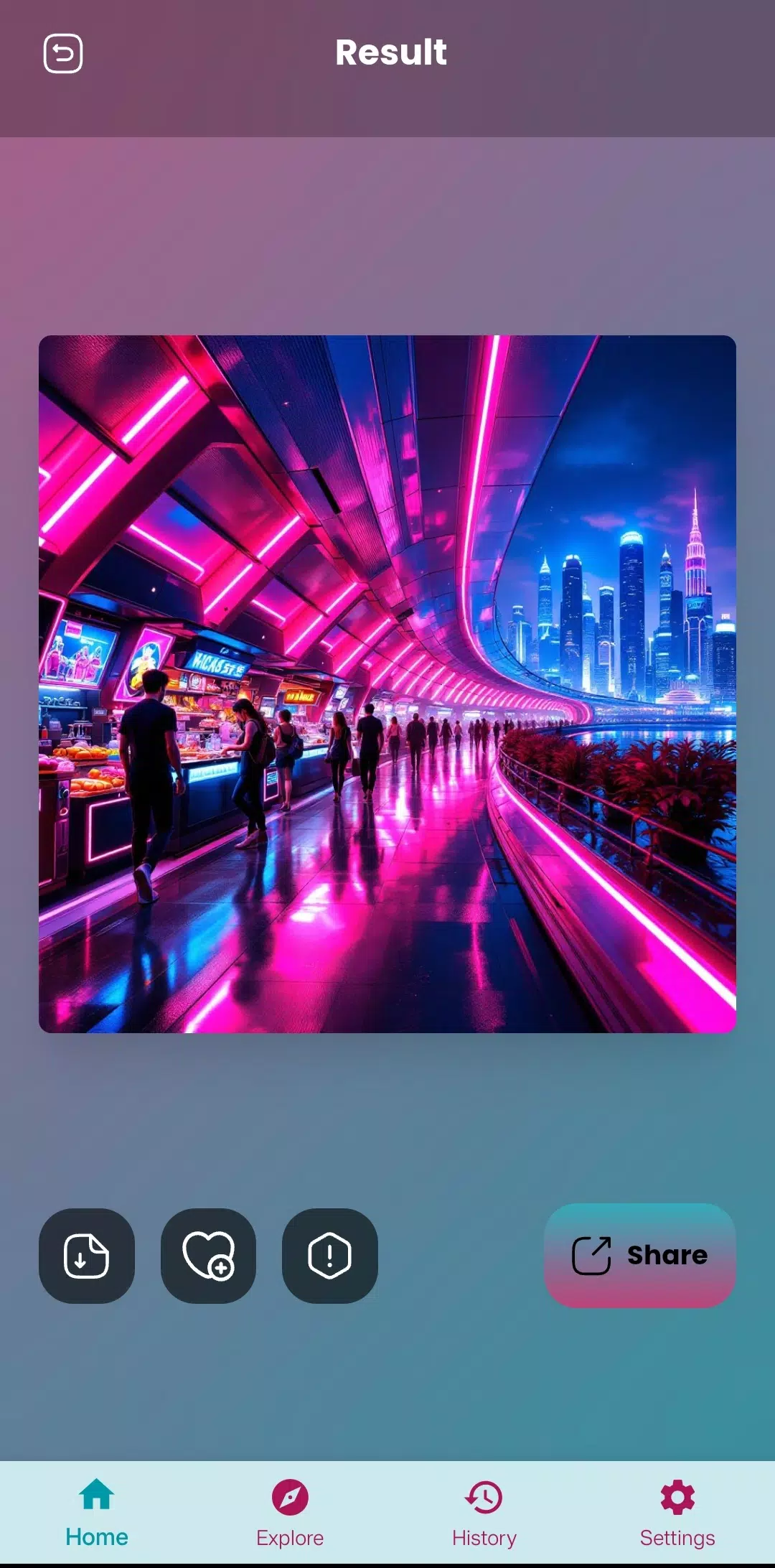 Neon Art - AI Art Generator Screenshot4