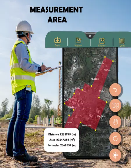 GPS Field Area Measurement App Screenshot1