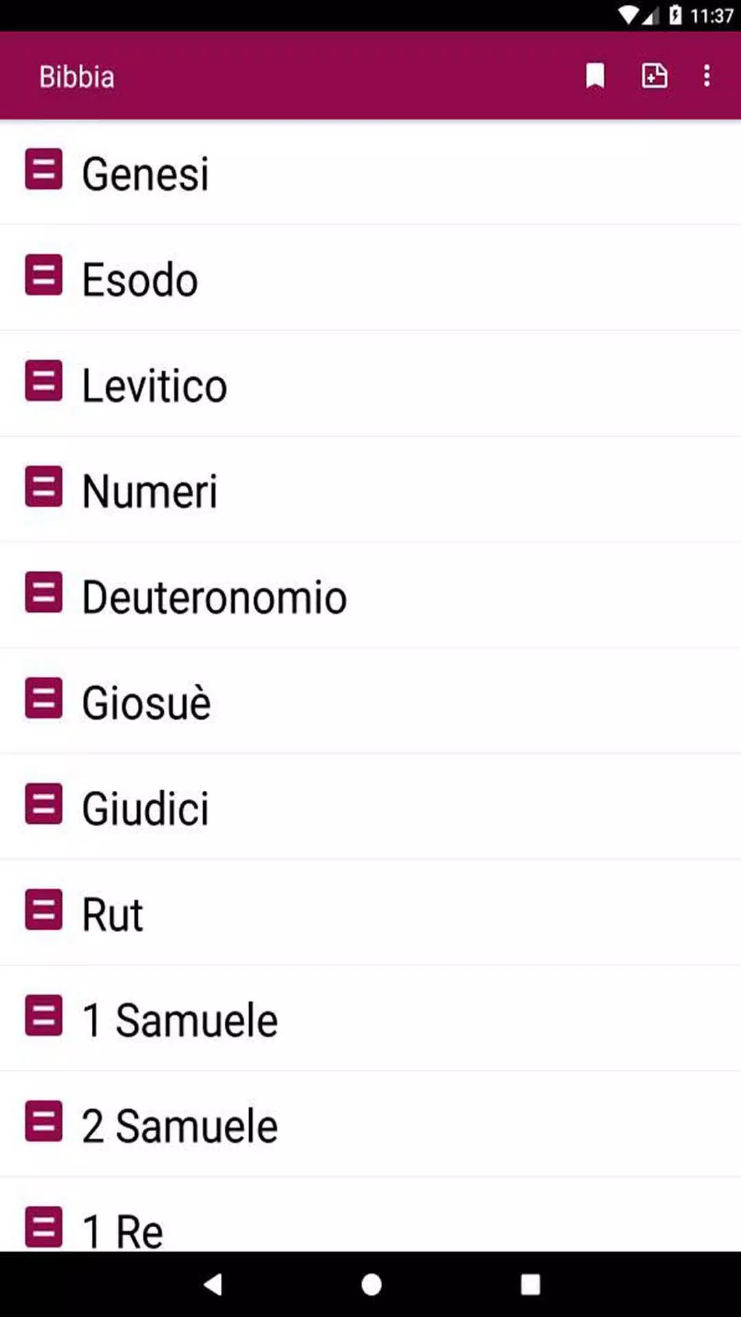 Bible in Italian Screenshot2