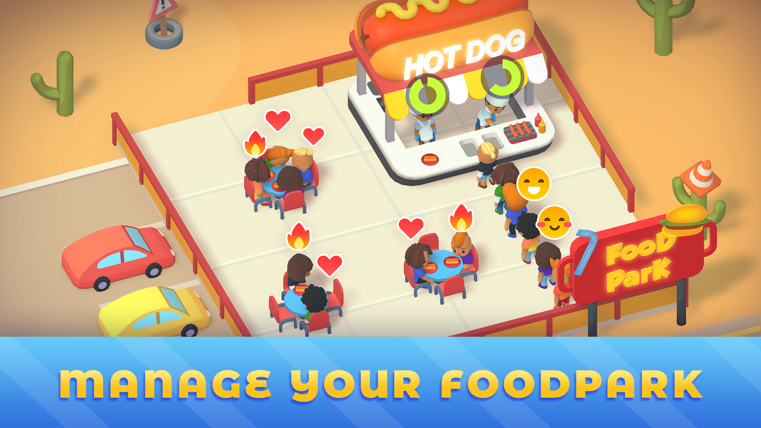 Idle Food Park Tycoon Screenshot1