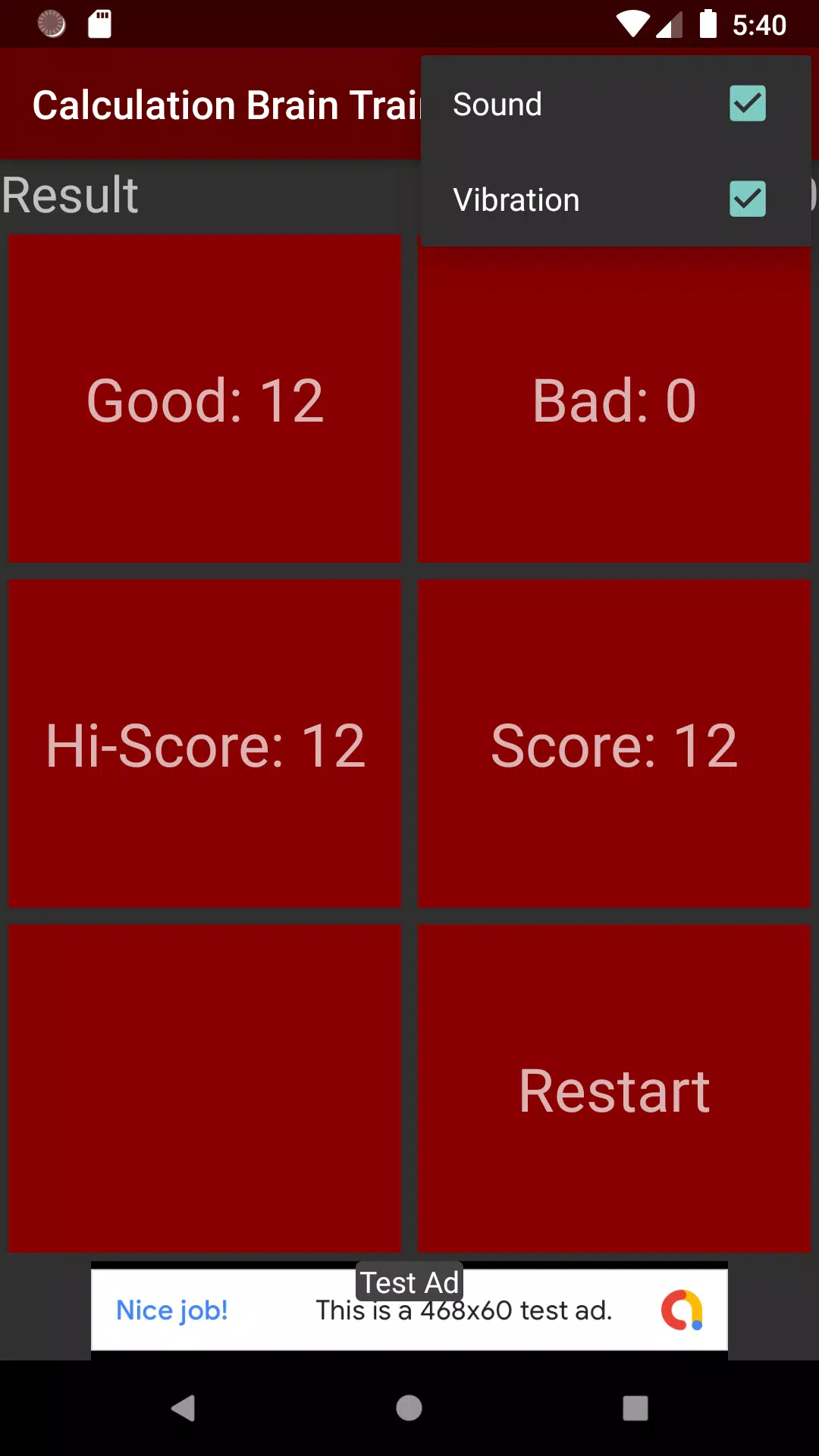 Calculation Brain Training Screenshot8
