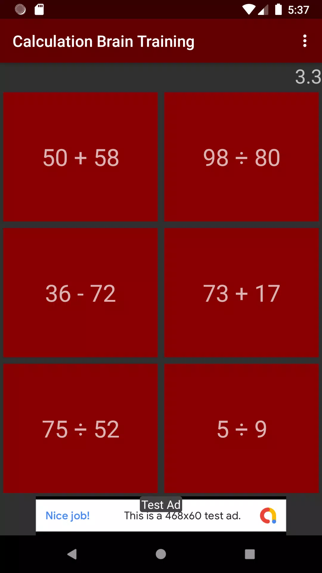 Calculation Brain Training Screenshot5