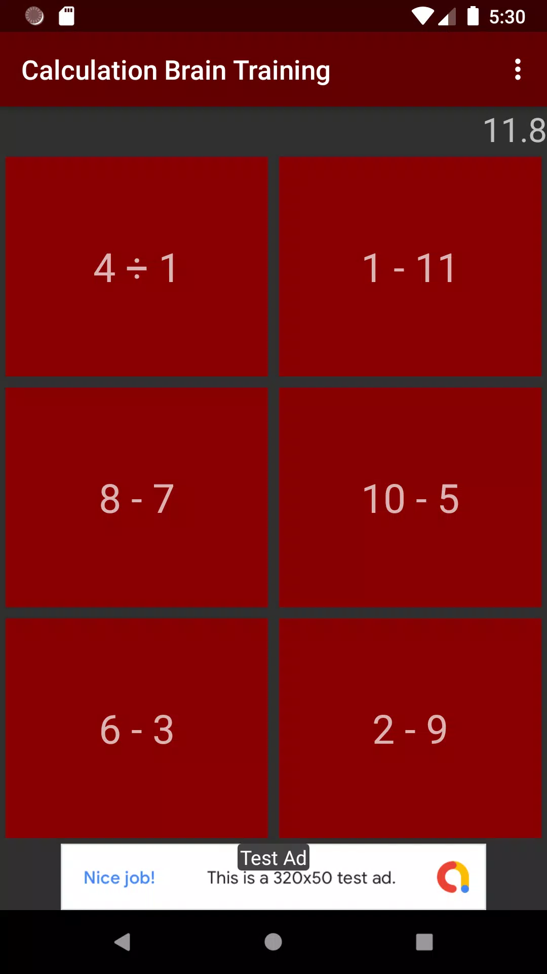 Calculation Brain Training Screenshot3