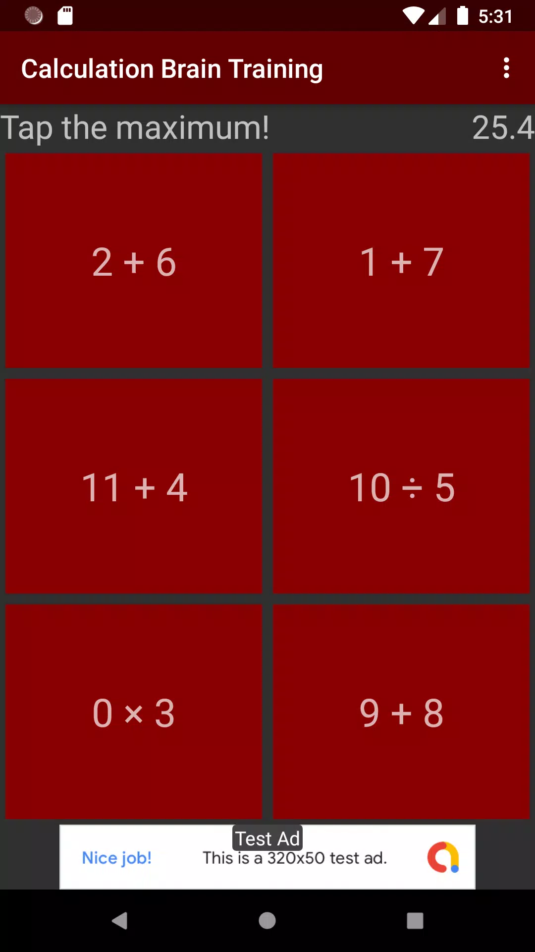 Calculation Brain Training Screenshot2
