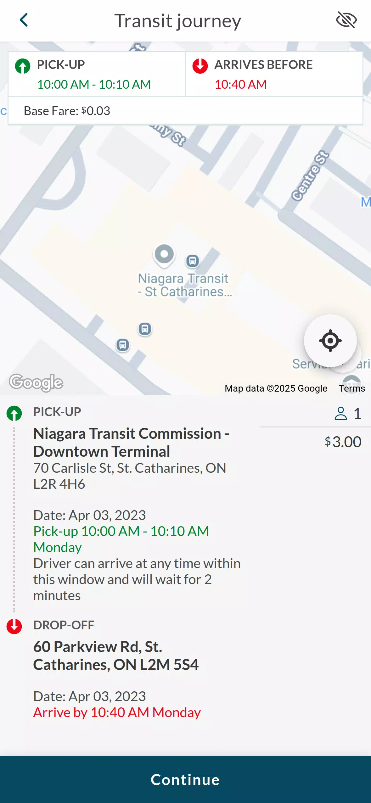 Niagara Transit Plus Screenshot6