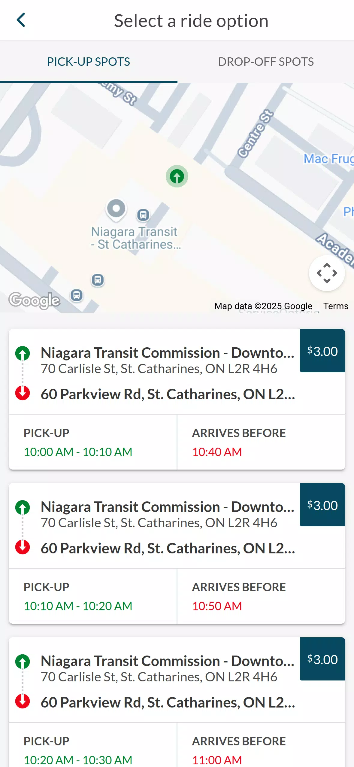 Niagara Transit Plus Screenshot5