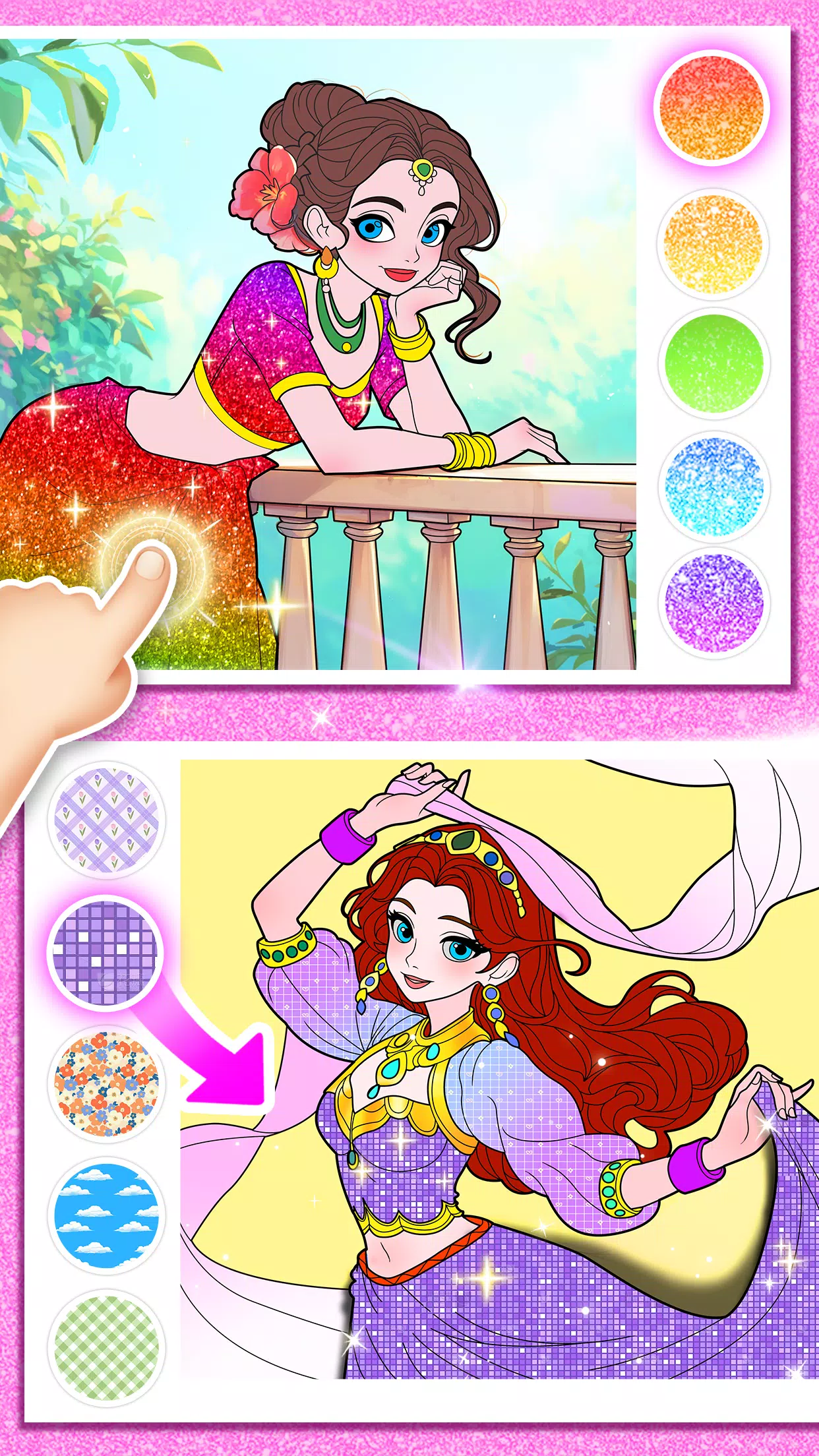 Princess Game Fantasy Coloring Screenshot6