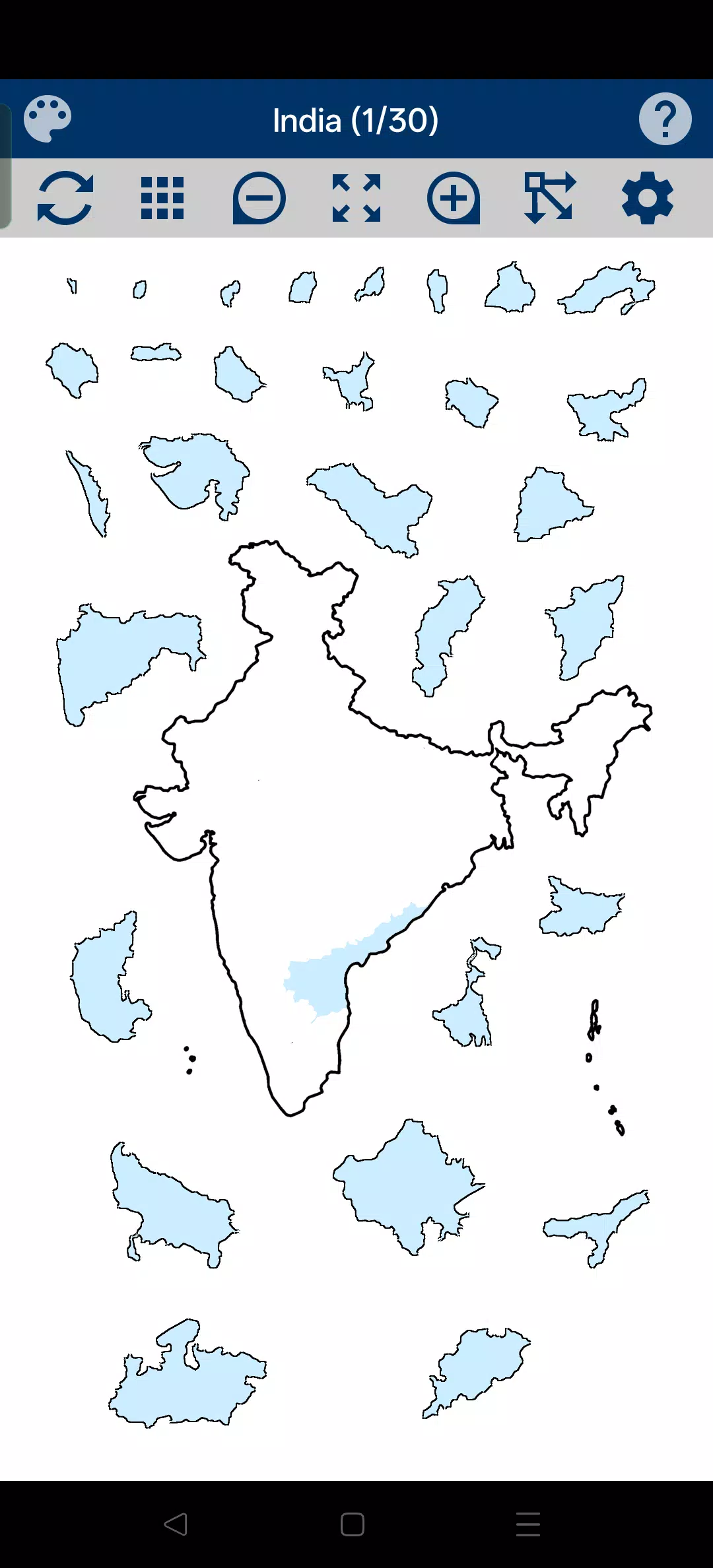 India Map Puzzle Screenshot3