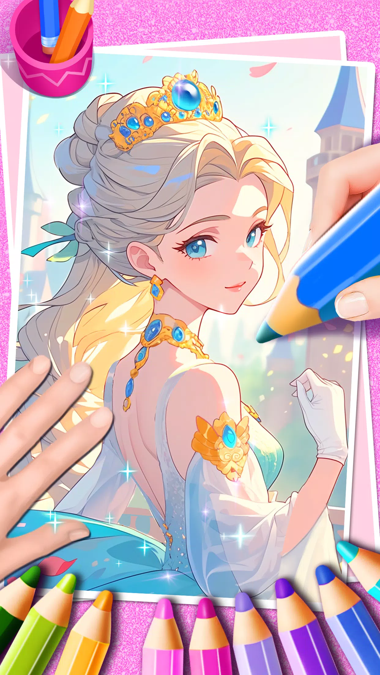 Princess Game Fantasy Coloring Screenshot5