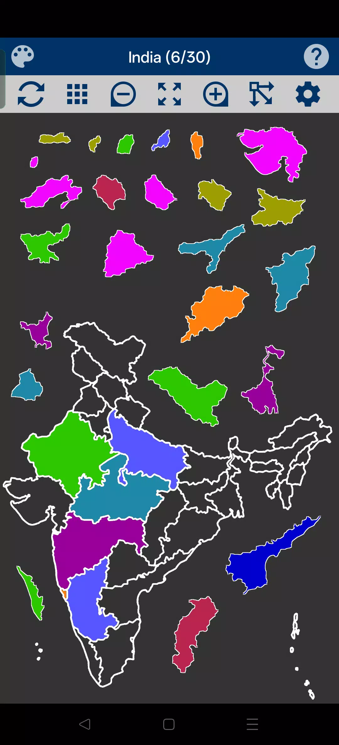 India Map Puzzle Screenshot2