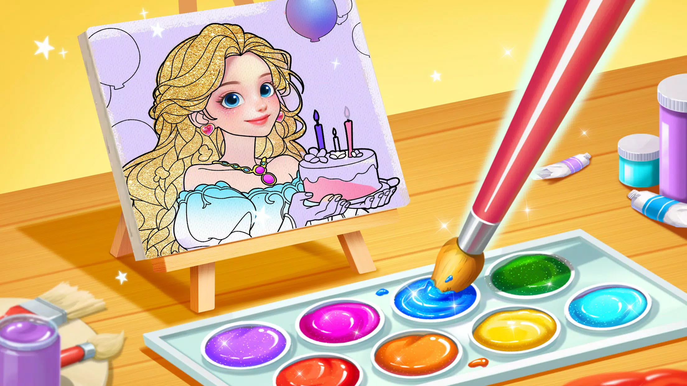 Princess Game Fantasy Coloring Screenshot1