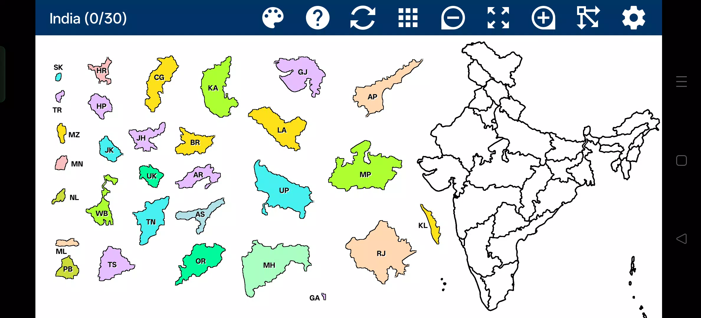 India Map Puzzle Screenshot5