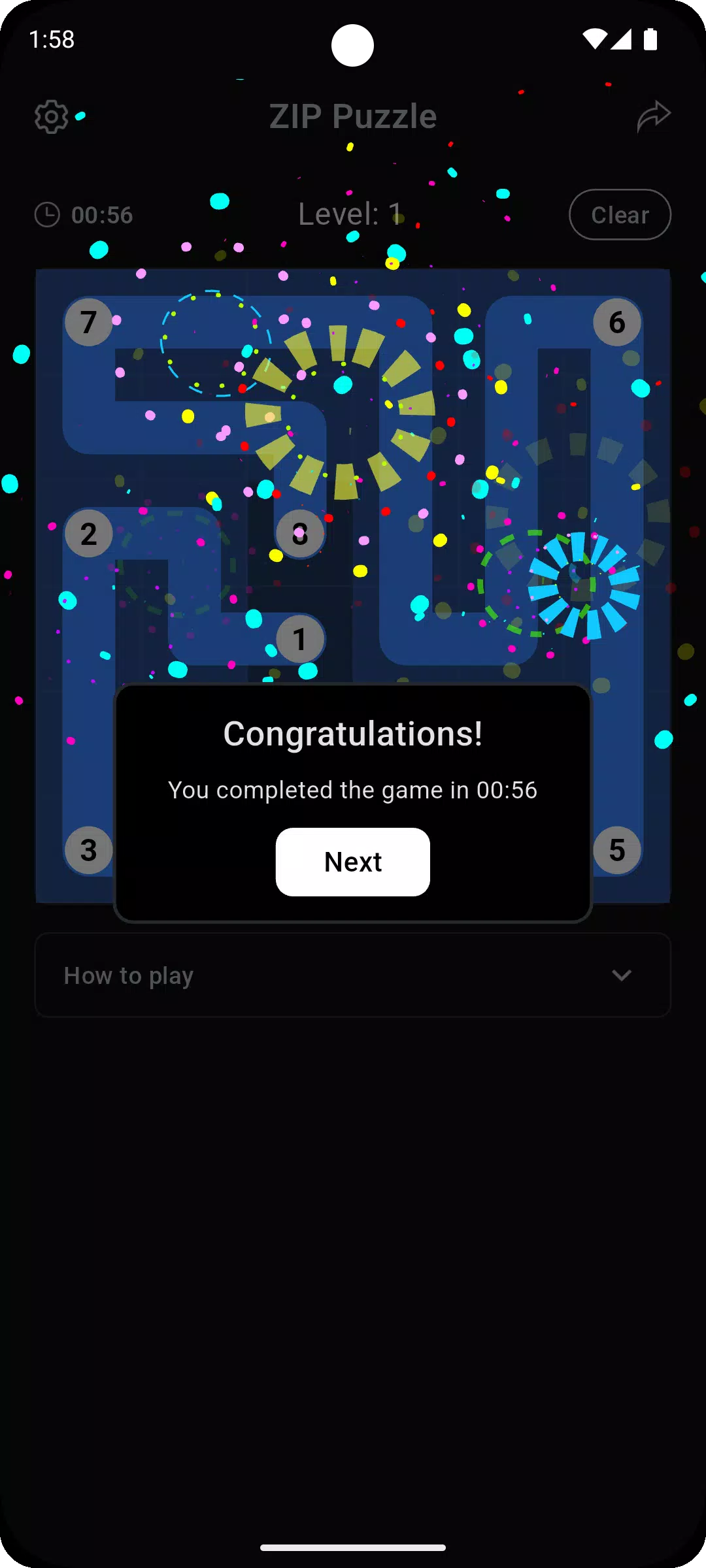 ZIP Puzzle Screenshot3