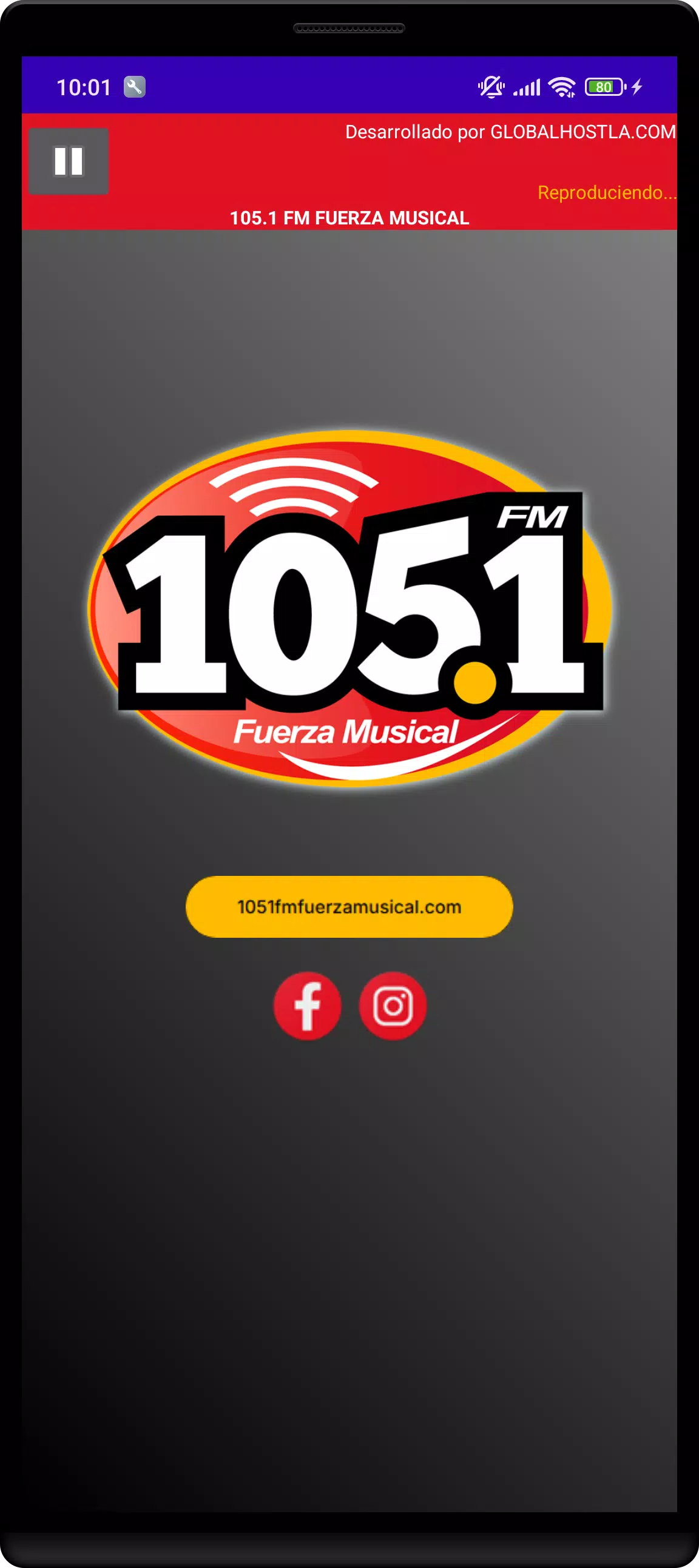 105.1 FM FUERZA MUSICAL Screenshot2