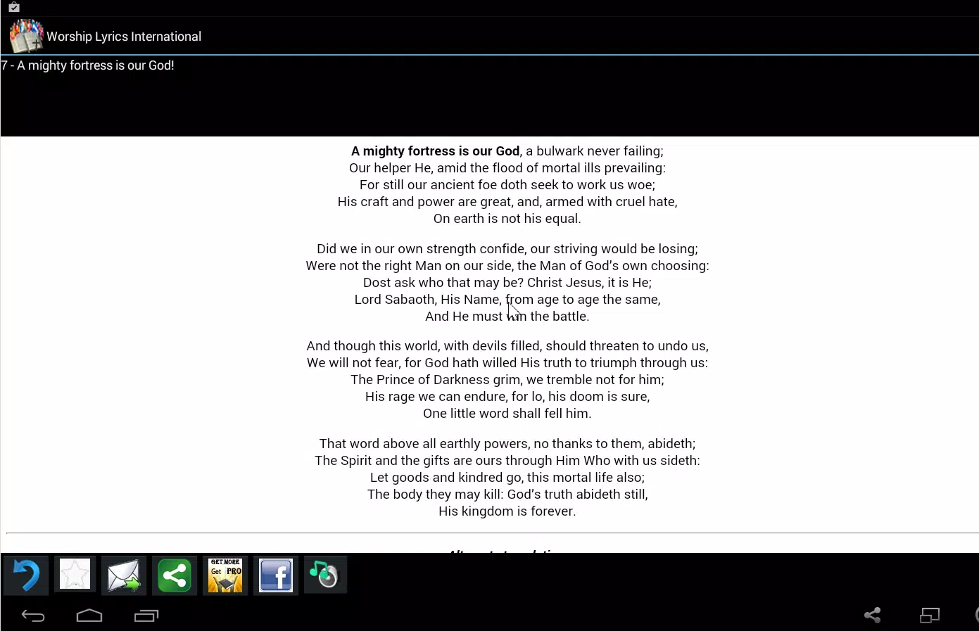 Worship Lyrics International Screenshot4