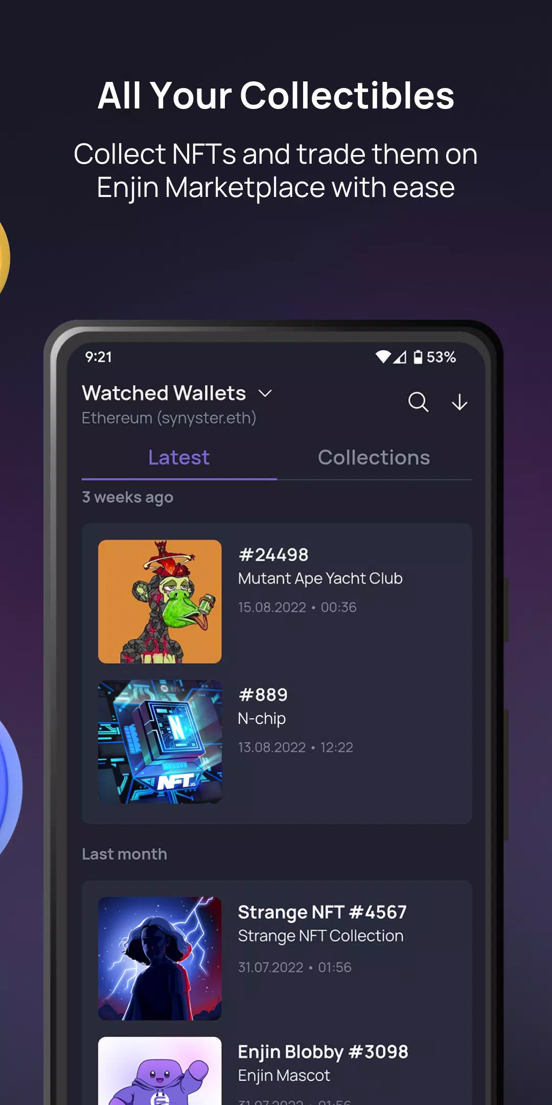 Enjin: Crypto & NFT Wallet Screenshot4