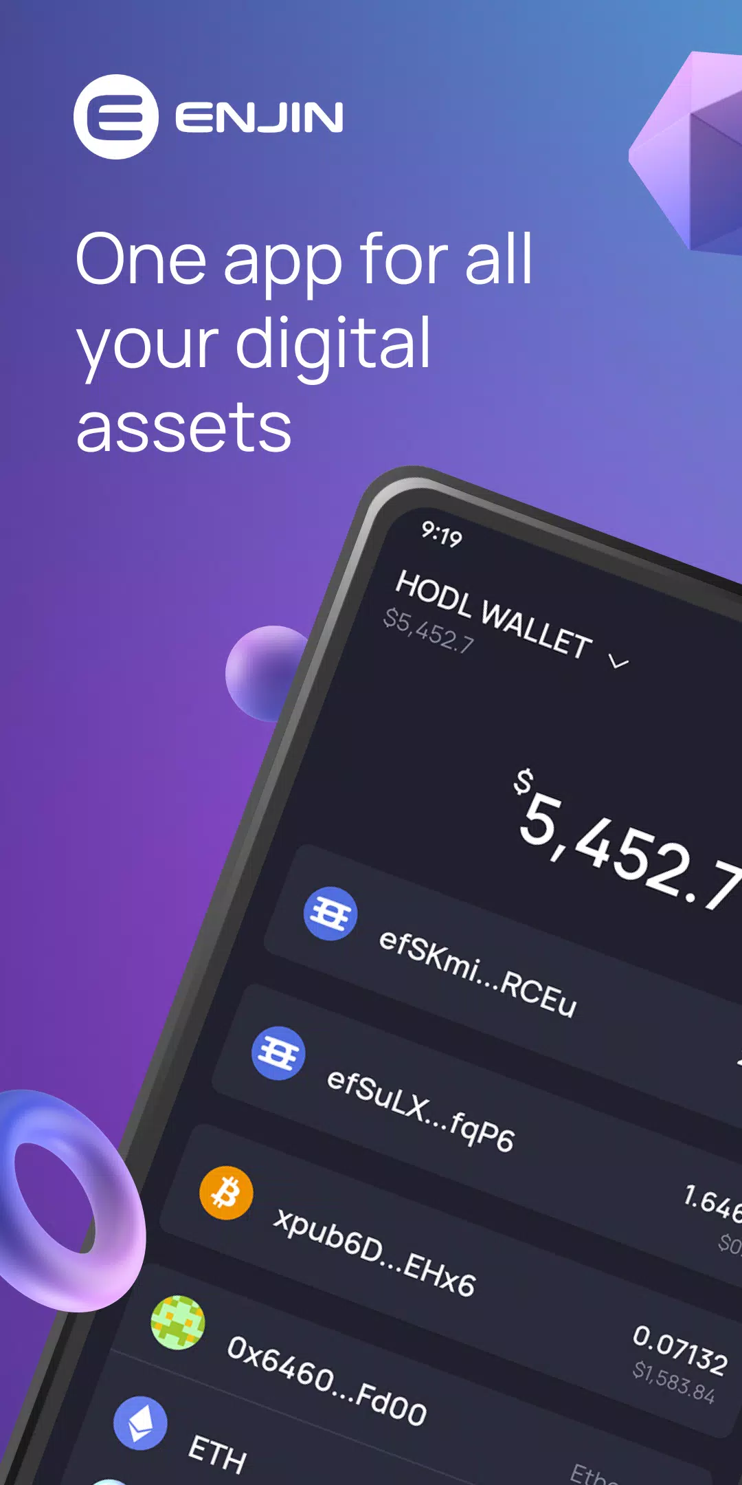 Enjin: Crypto & NFT Wallet Screenshot1