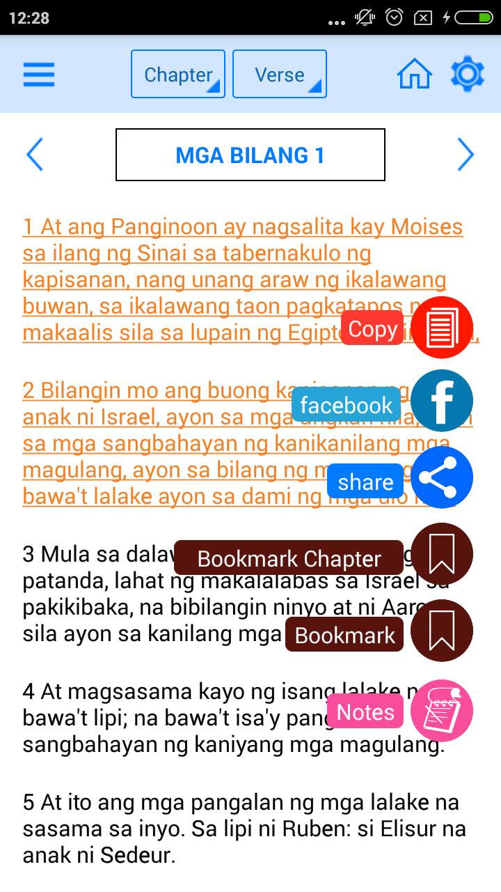 Holy Bible in Filipino Screenshot3