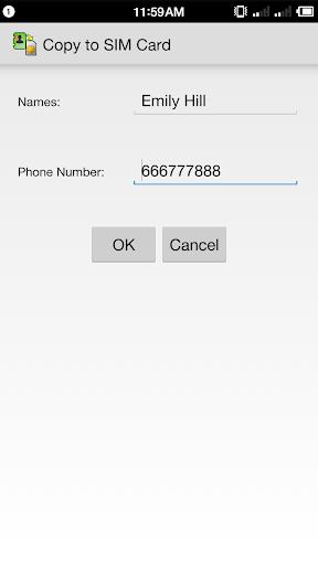 Copy to SIM Card Screenshot9