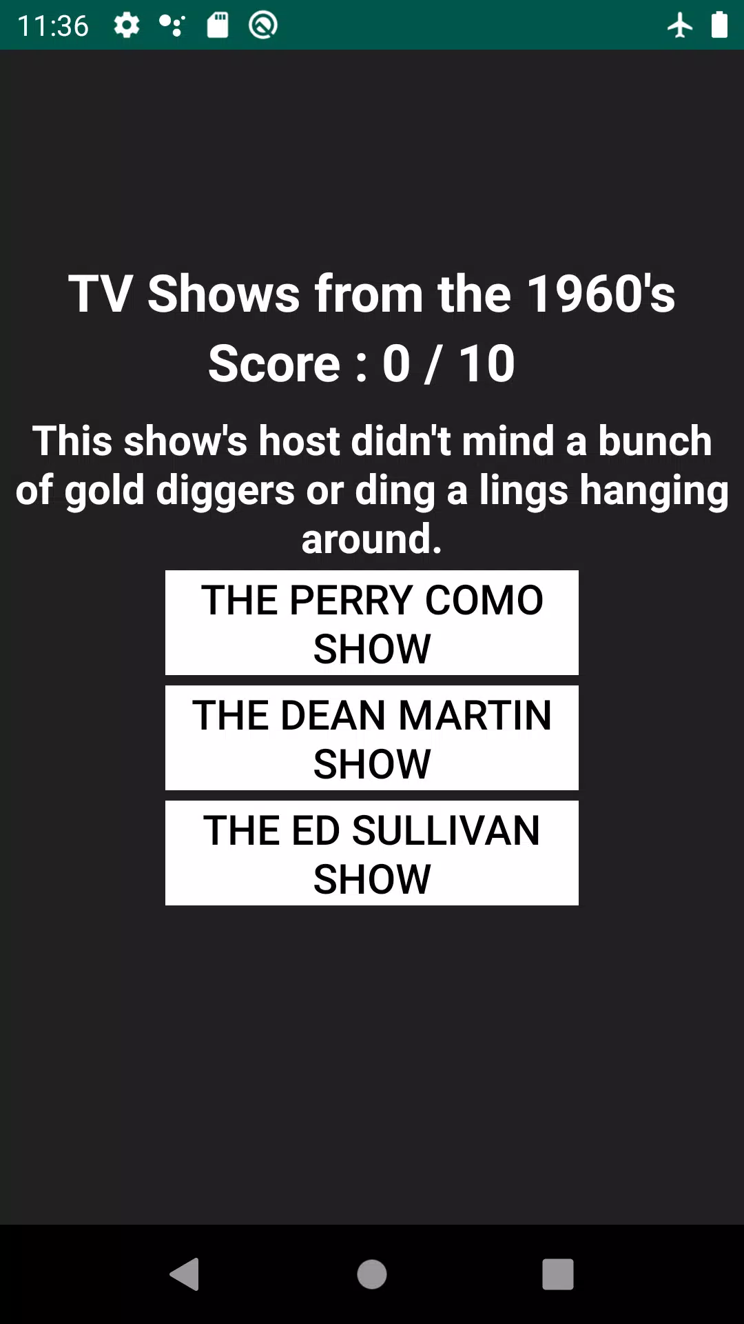 Television Trivia Screenshot7