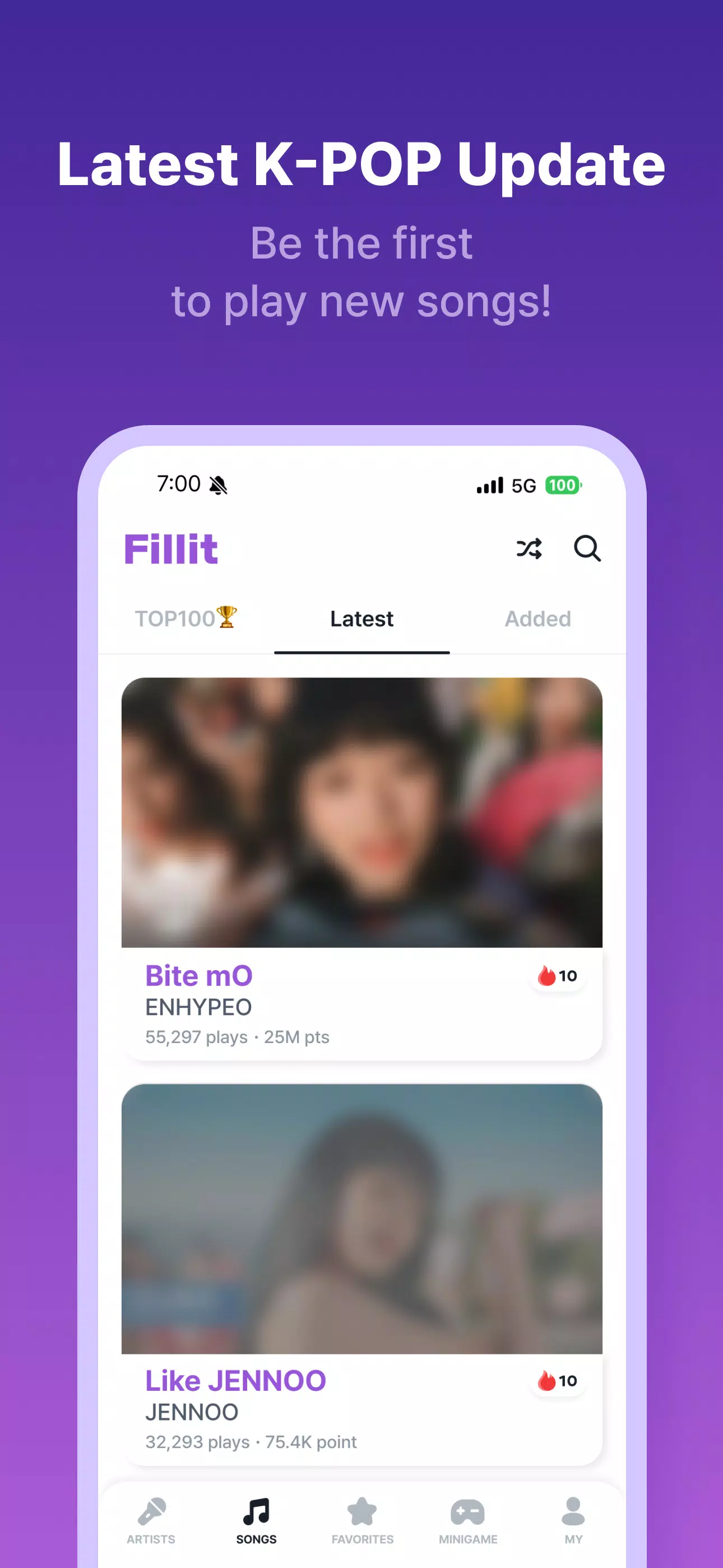 FillIt: Learn KOREAN with KPOP Screenshot7