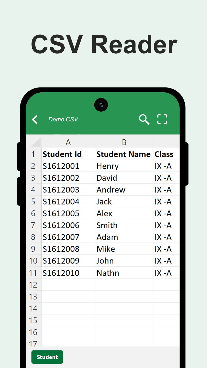 CSV Reader Screenshot1