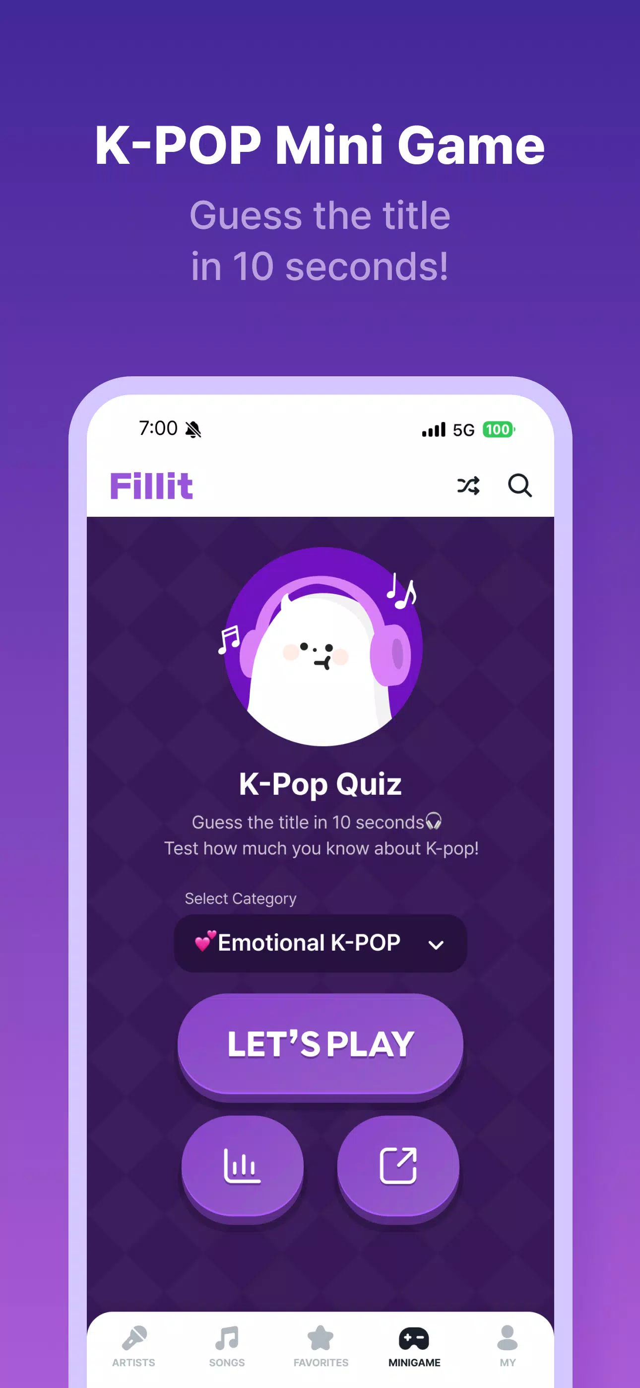 FillIt: Learn KOREAN with KPOP Screenshot6