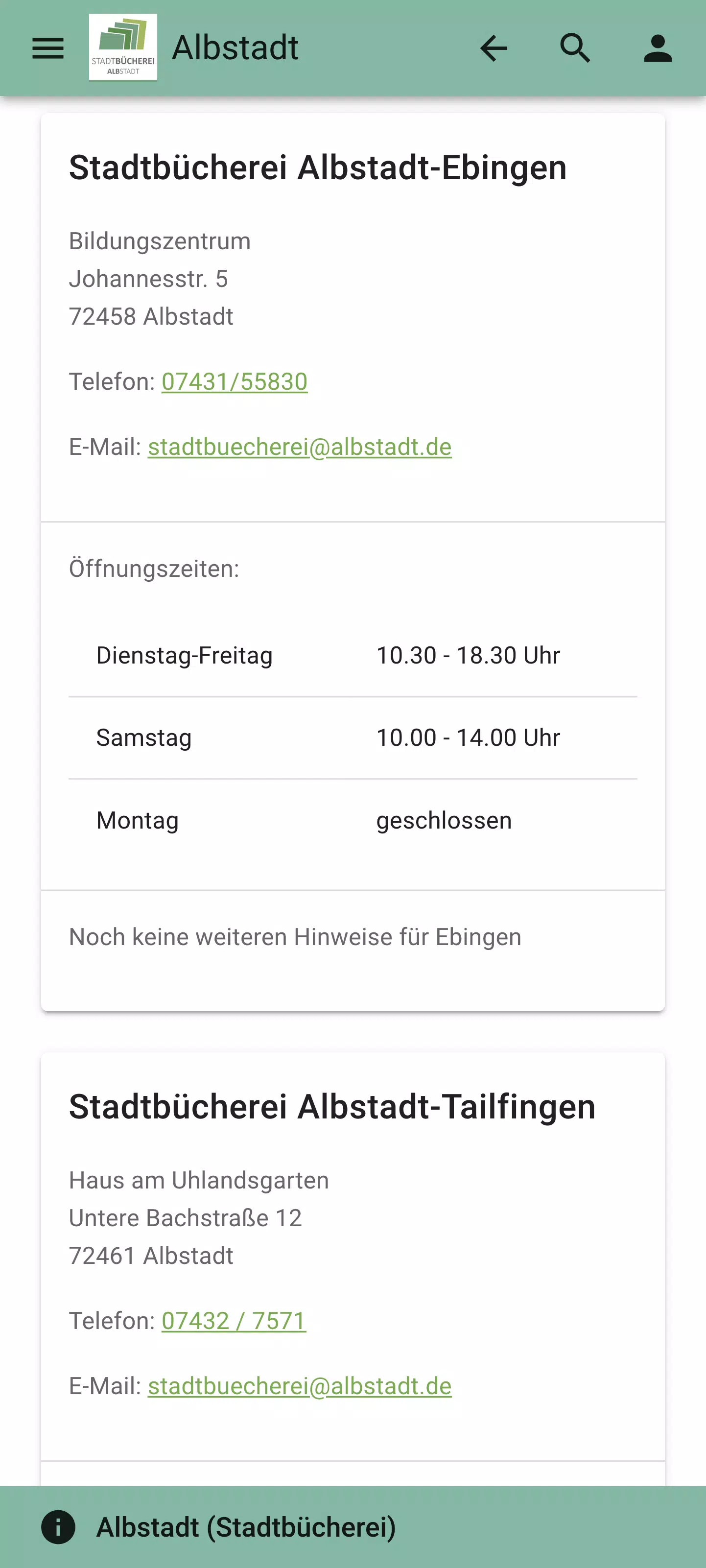 mobilOPAC YourBib Screenshot7