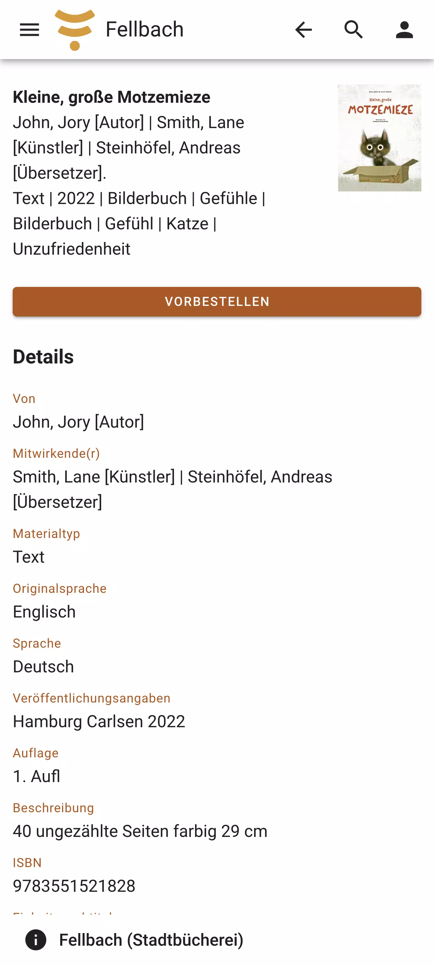 mobilOPAC YourBib Screenshot2