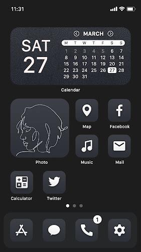 Wow Black Theme  - Icon Pack Screenshot15