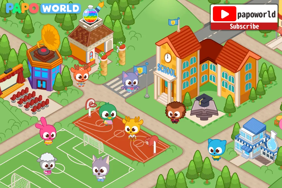 Papo Town School Life for Kids Screenshot5