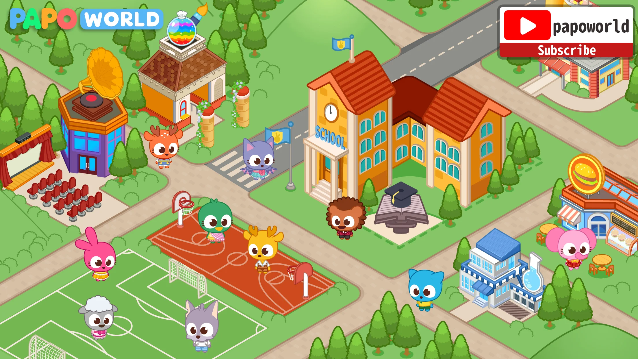 Papo Town School Life for Kids Screenshot15