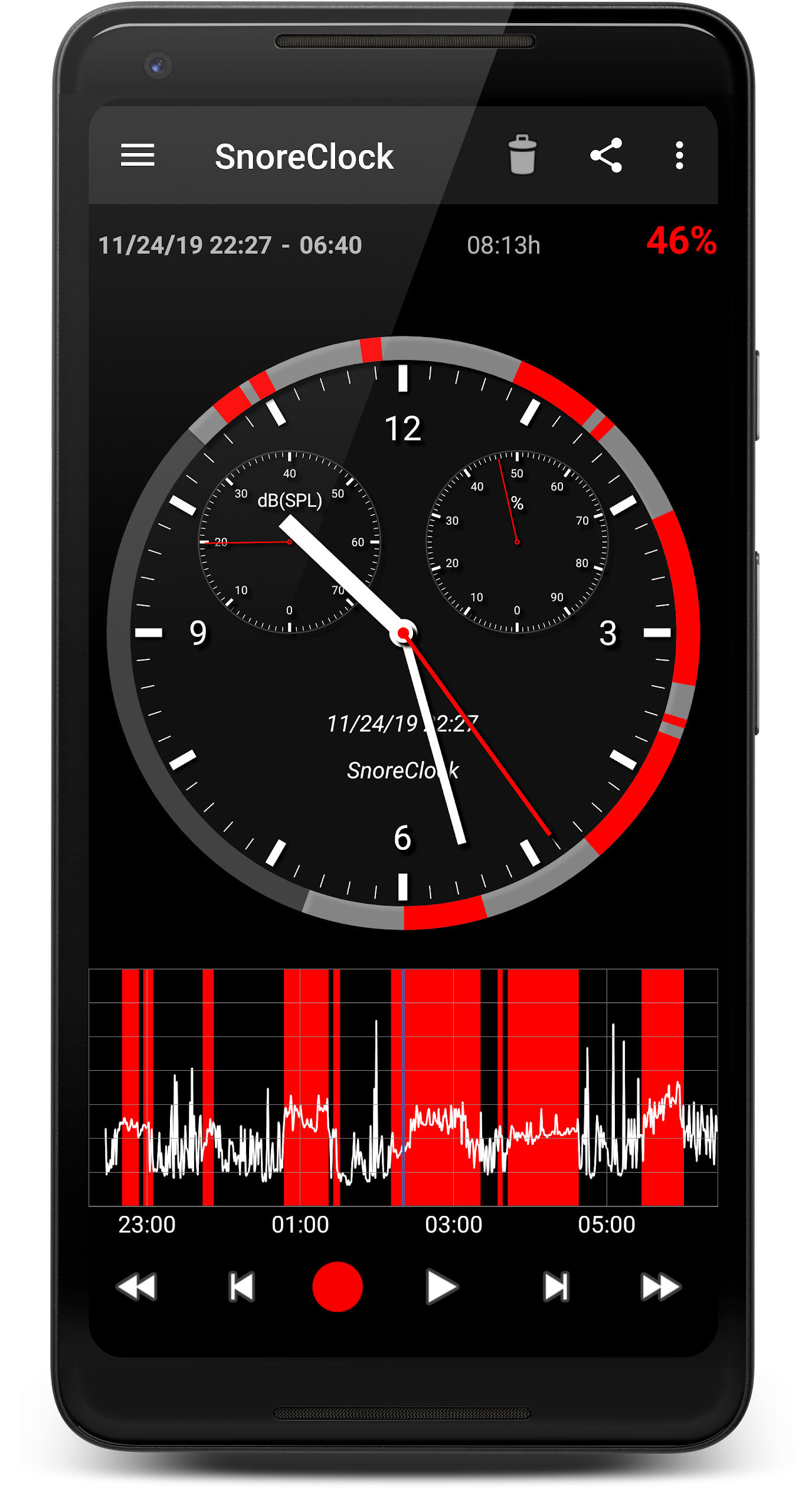 SnoreClock Screenshot1