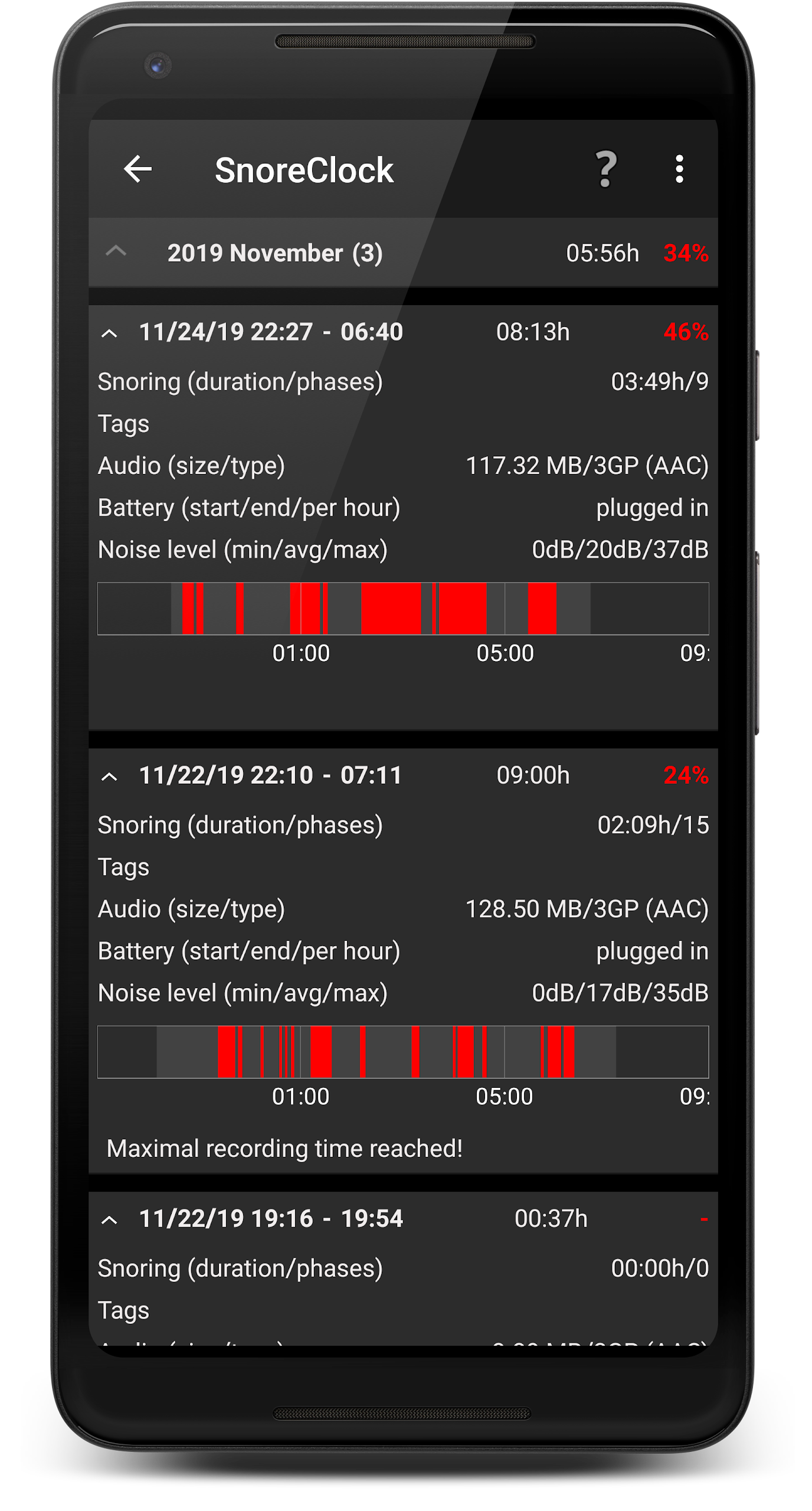 SnoreClock Screenshot2