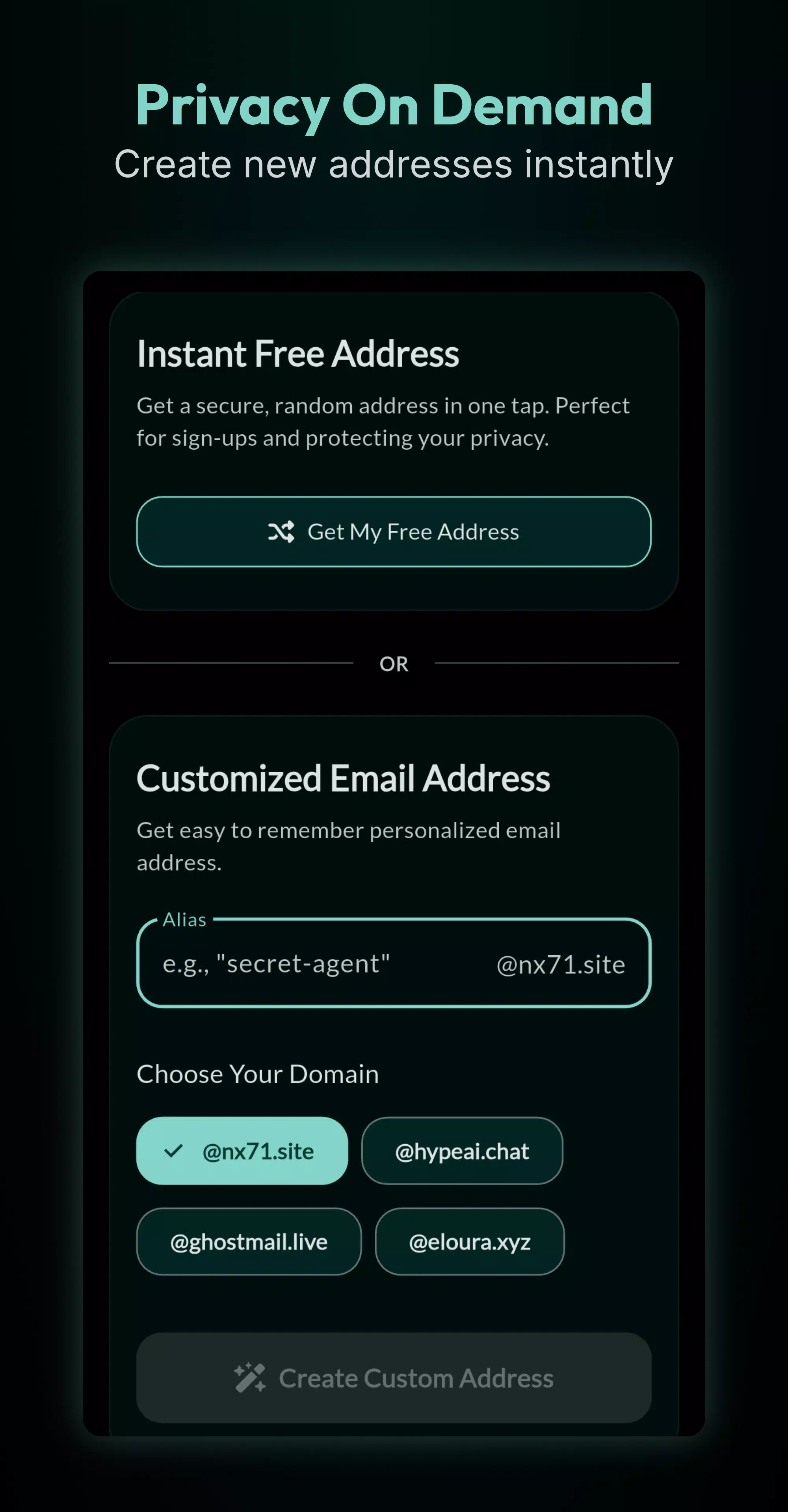 Ghostmail—Persistent Temp Mail Screenshot2