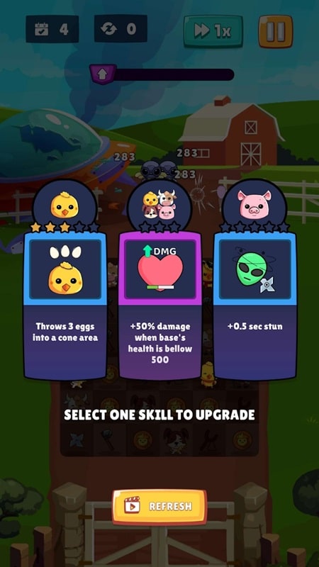 Farm vs Aliens - Merge TD Screenshot2