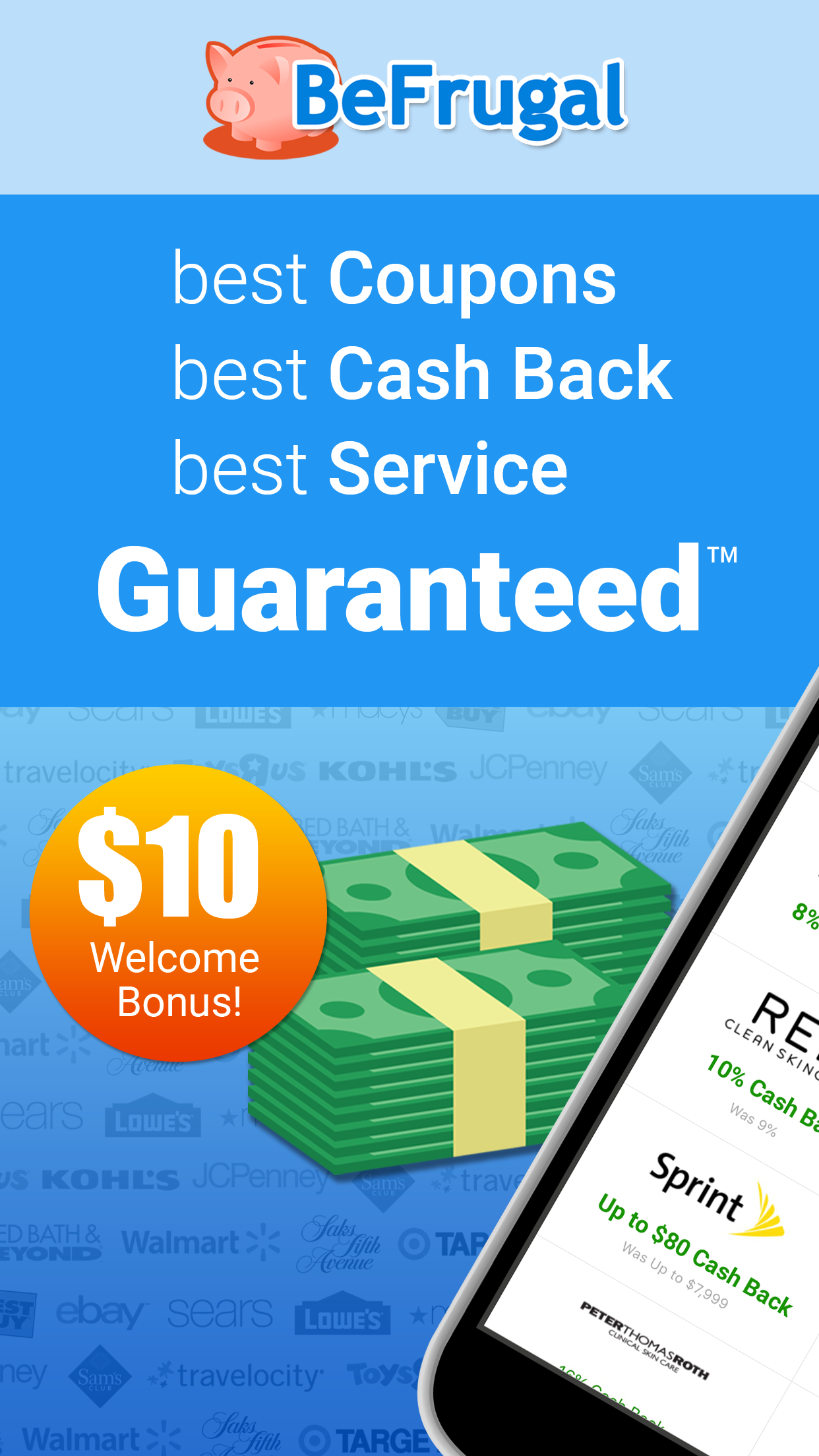 BeFrugal Cash Back & Coupons Screenshot1