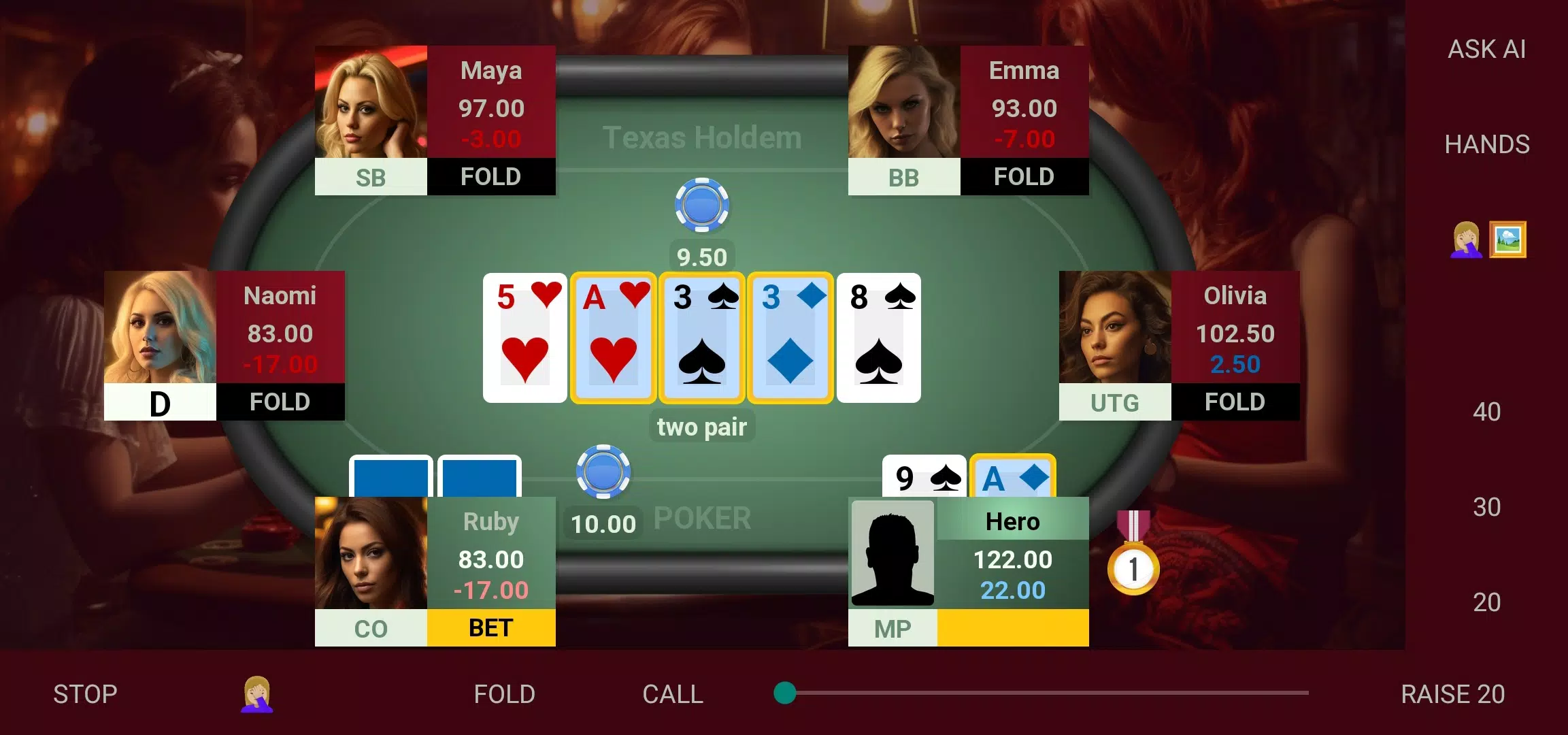 Strip Poker Offline Poker Screenshot1