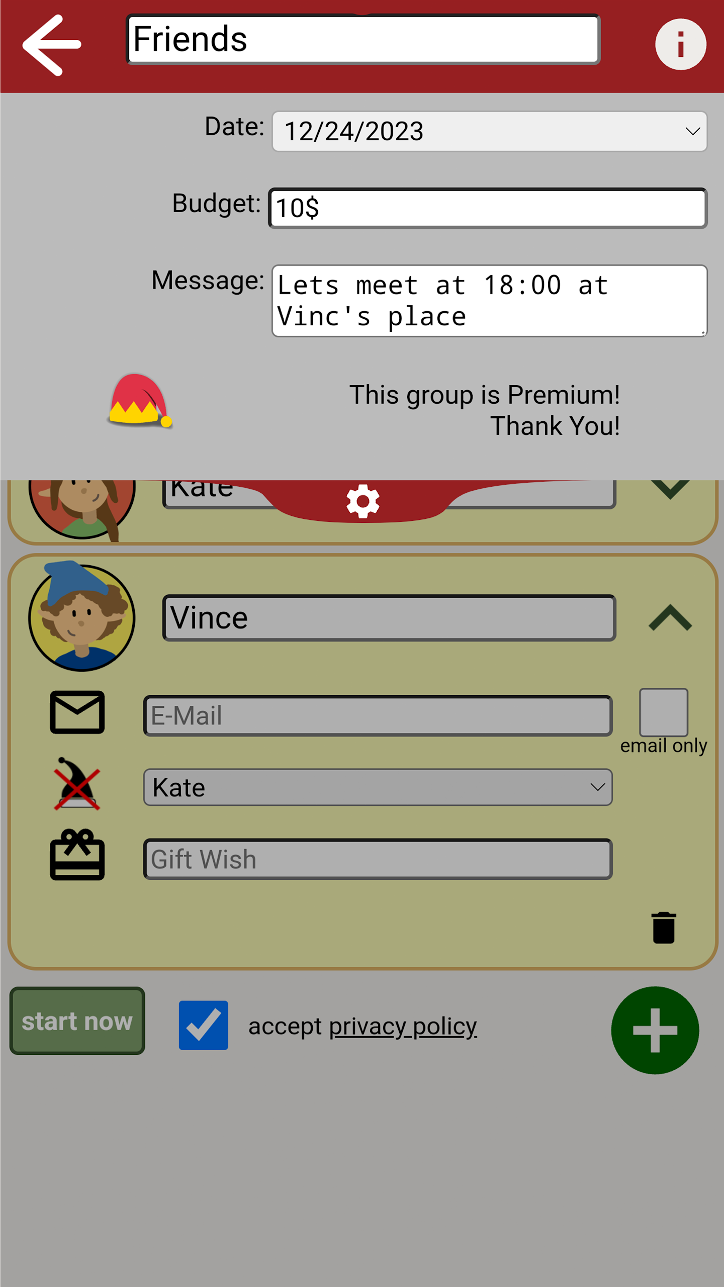 Secret Santa App Screenshot4