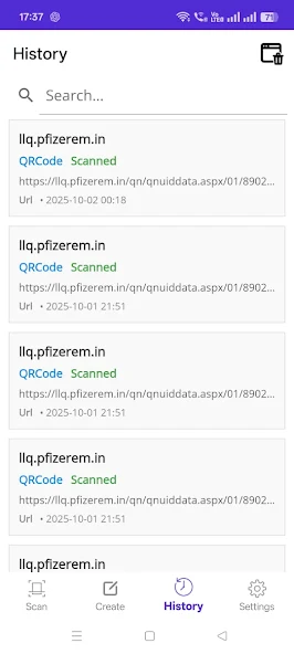 QrCode and Barcode Scanner Screenshot3