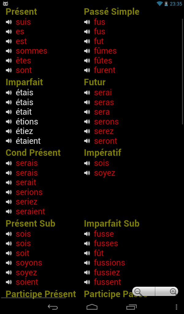 French Verbs Screenshot9