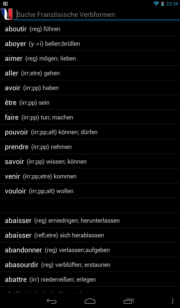 French Verbs Screenshot8