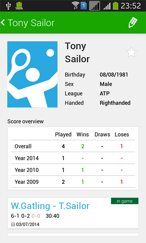 Tennis Math: score & stats Screenshot3