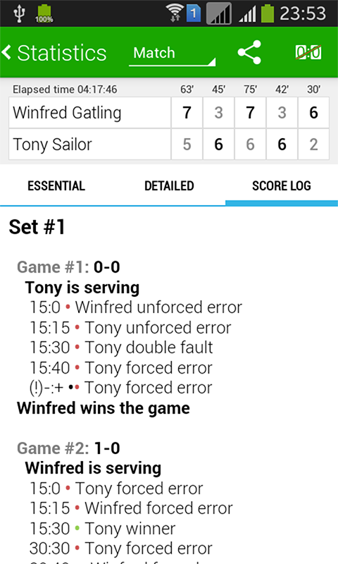 Tennis Math: score & stats Screenshot5