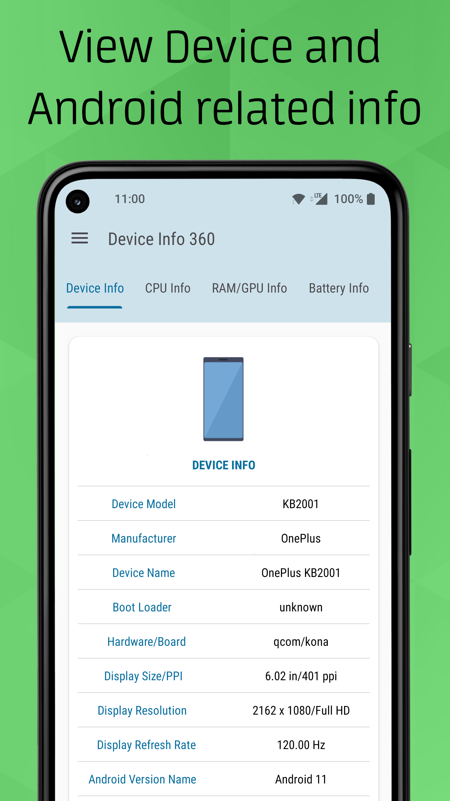 Device Info 360: Phone, Watch Screenshot1