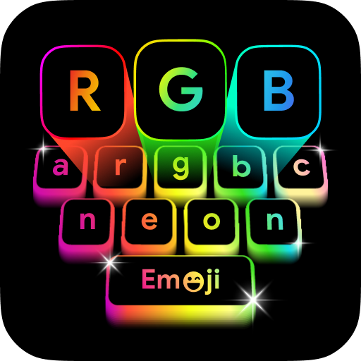 Neon Led Keyboard: Emoji, Font Apk